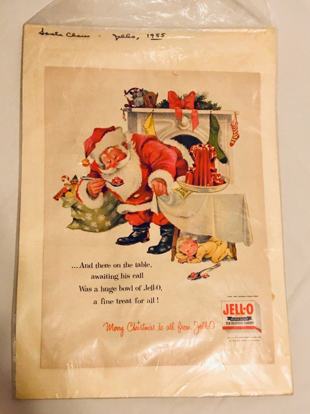 1955 Jello Holiday Advertisement